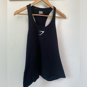 Black gym shark tank top